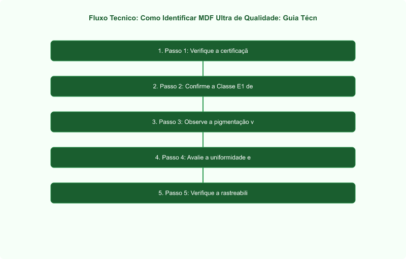 Diagrama técnico: Como Identificar MDF Ultra de Qualidade: Guia Técnico ABNT NBR 15316