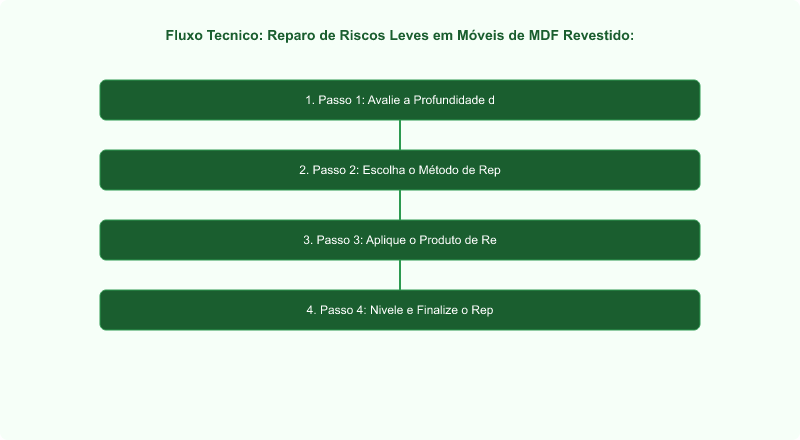 Reparo de Riscos Leves em Móveis de MDF Revestido: Guia Técnico