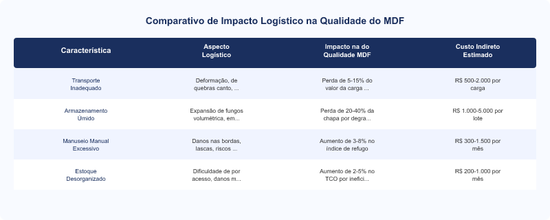 Desafios Logísticos na Compra de MDF em Grande Volume para Revendas