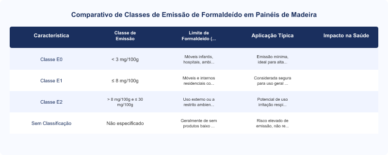 MDF com Baixa Emissão de Formaldeído: Benefícios e Normas Técnicas E1