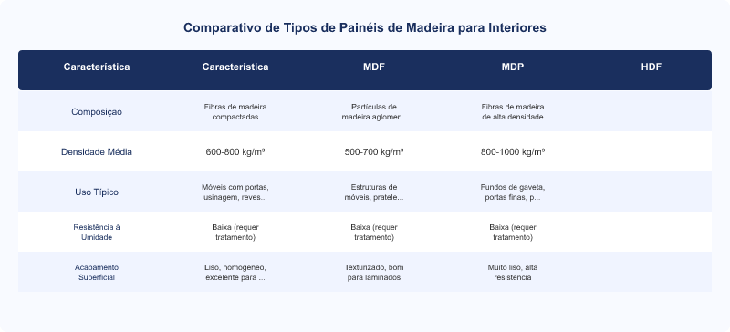 Diagrama técnico: MDF para Design de Interiores: Especificações Técnicas Essenciais para Arquitetos