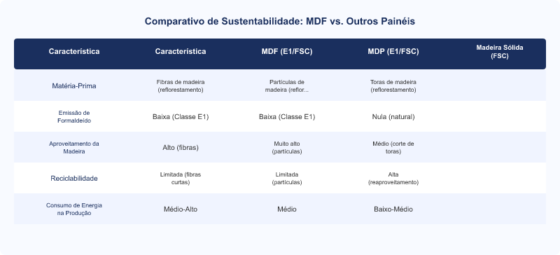Diagrama técnico: MDF Sustentável: Análise do Ciclo de Vida e Impacto Ambiental