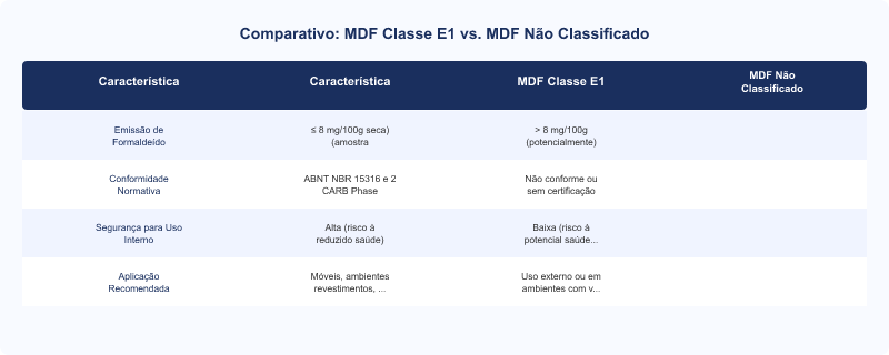 Normas ABNT para MDF no Brasil: NBR 15316 e Classificação E1