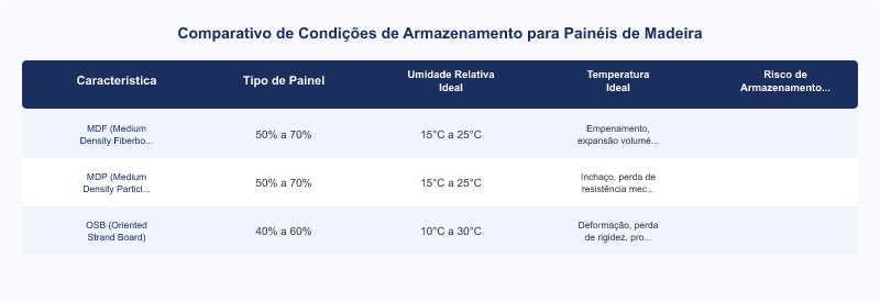 Normas Técnicas para Armazenamento Correto de Painéis de MDF