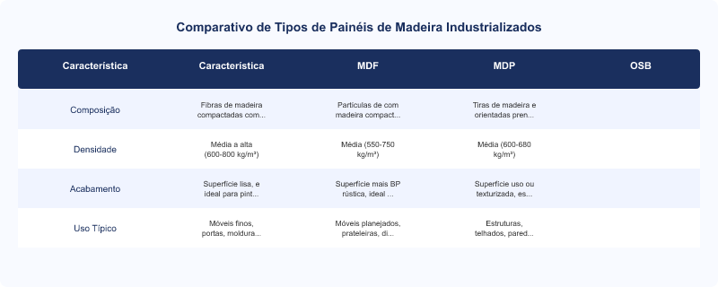 Principais Marcas de MDF no Brasil e Suas Especialidades Técnicas