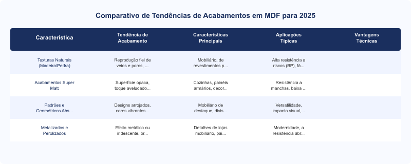 Tendências de Painéis de MDF para 2025: Padrões, Texturas e Acabamentos