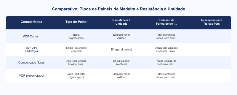 Umidade e MDF para Pets: Riscos à Saúde Animal e Segurança Estrutural